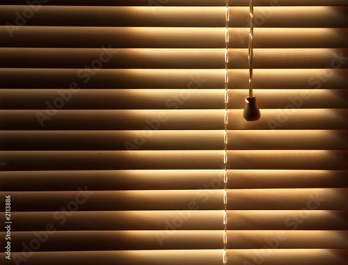 closed venetian blinds background