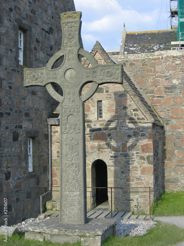 Photography celtic cross and iona abbey