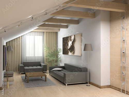 modern interior.