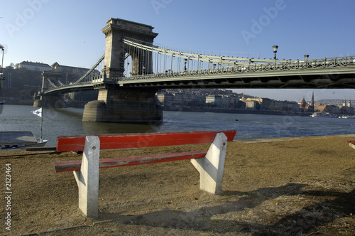 Canvas Print ponte delle catene, budapest