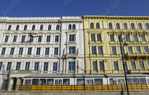 Photography tram e palazzi, budapest