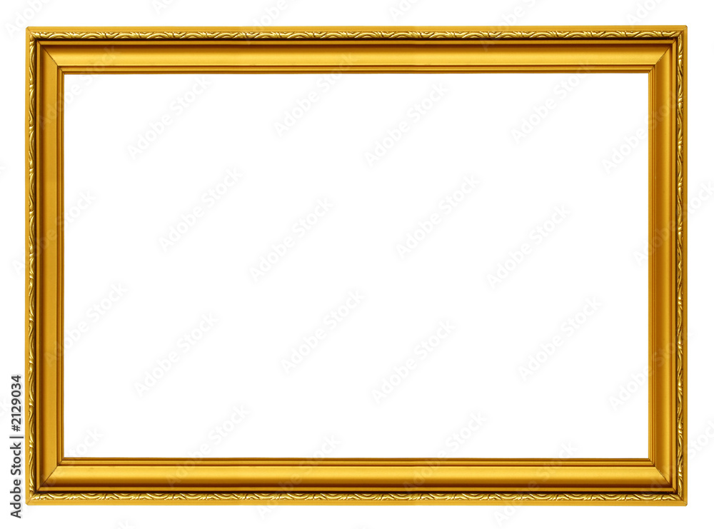 golden horizontal frame - obrazy, fototapety, plakaty 
