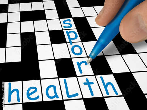 crossword - health and sport