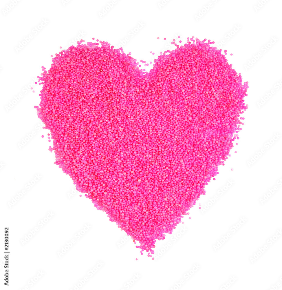 pink heart of the balls