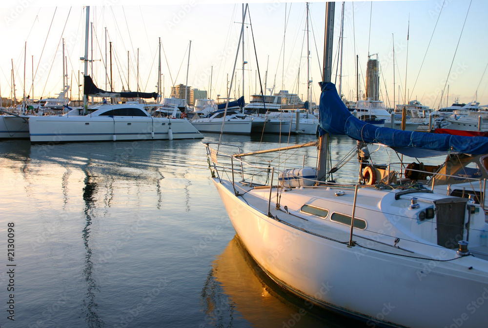 Fotografie yacht parking lot