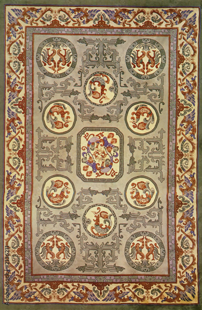traditional  textile and carpet pattern prints