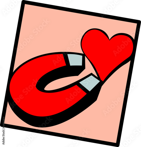 Cuadro en lienzo love magnet