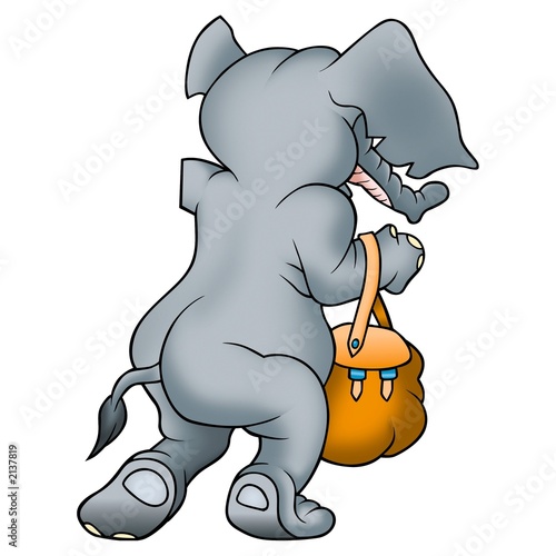 elephant and bag