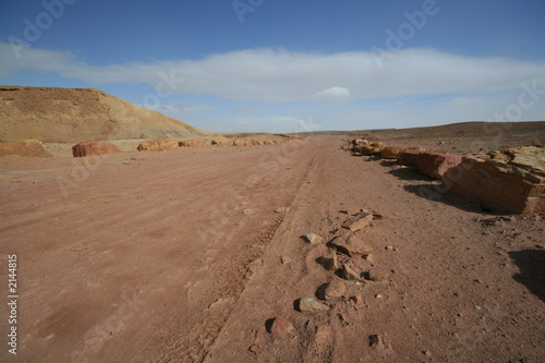 stony road in the desert