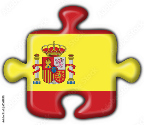 bottone puzzle spagnolo - spain button flag photo