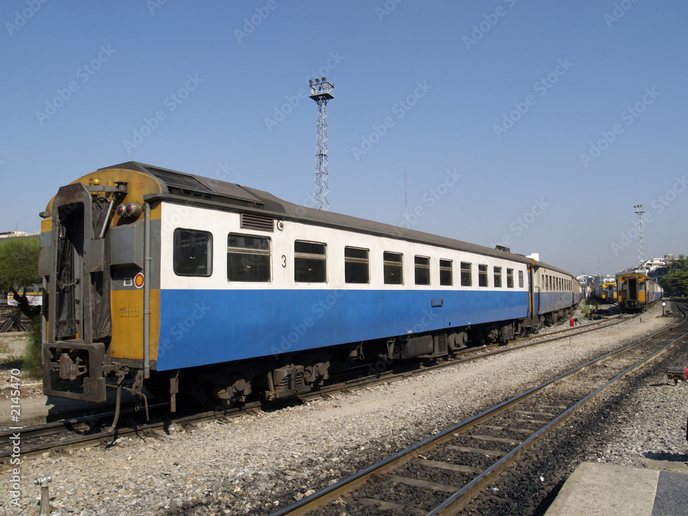 third class railway car in thailand