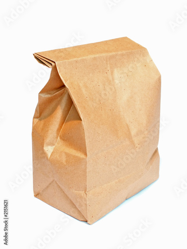 brown lunch sack