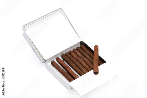 cigarillos in a white box