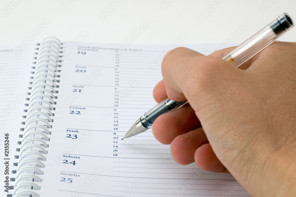 diary/calendar writing diary/calendar writing