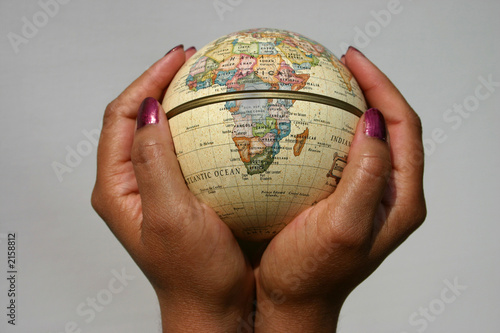 world in her hands