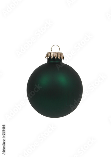 green christmas ornament