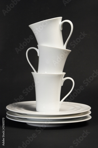 stacked dishes