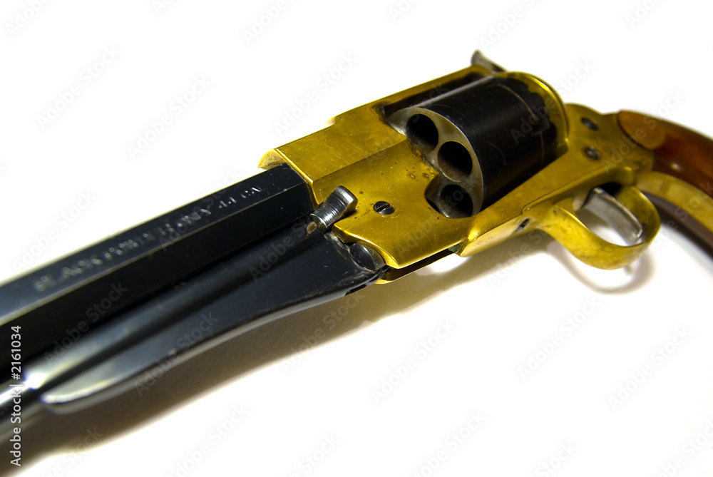 isolated revolver on white background.