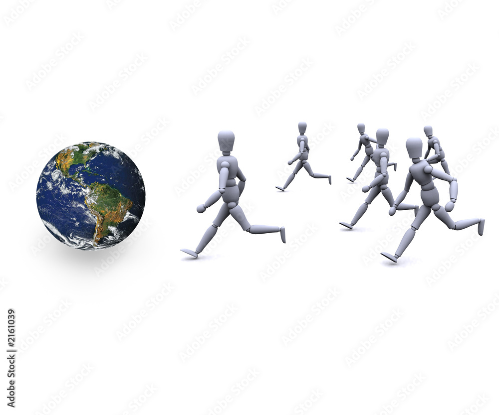 people running people running