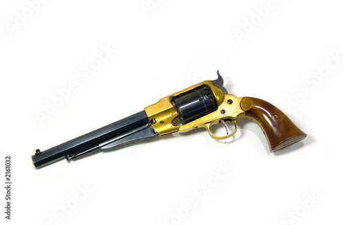 isolated revolver on white background.