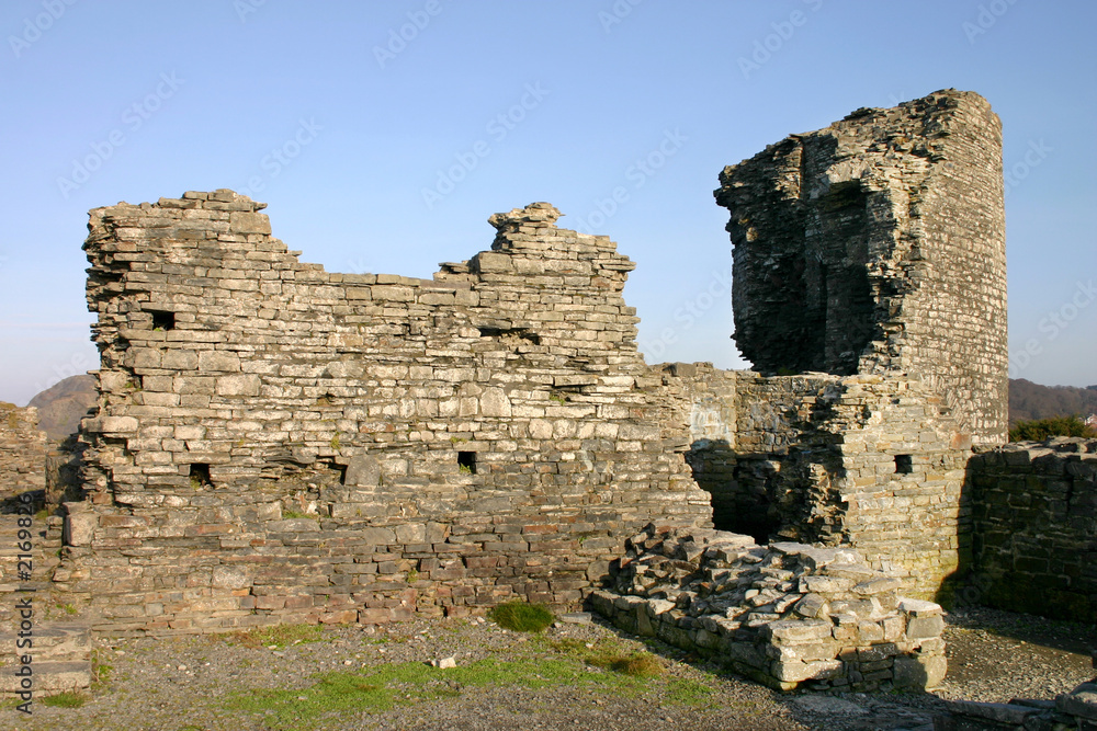 the ruins of aberystwyth castle, wales, uk