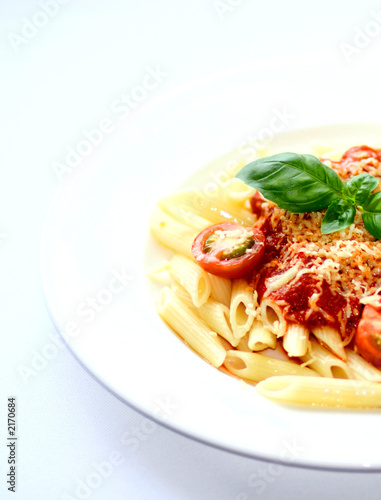 penne tubes, pasta and a half.