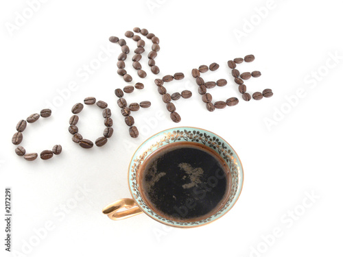 coffee inscription