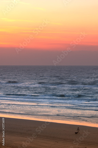 sunset on the beach