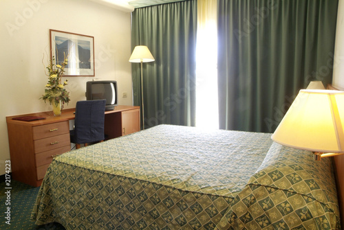 television in hotel room