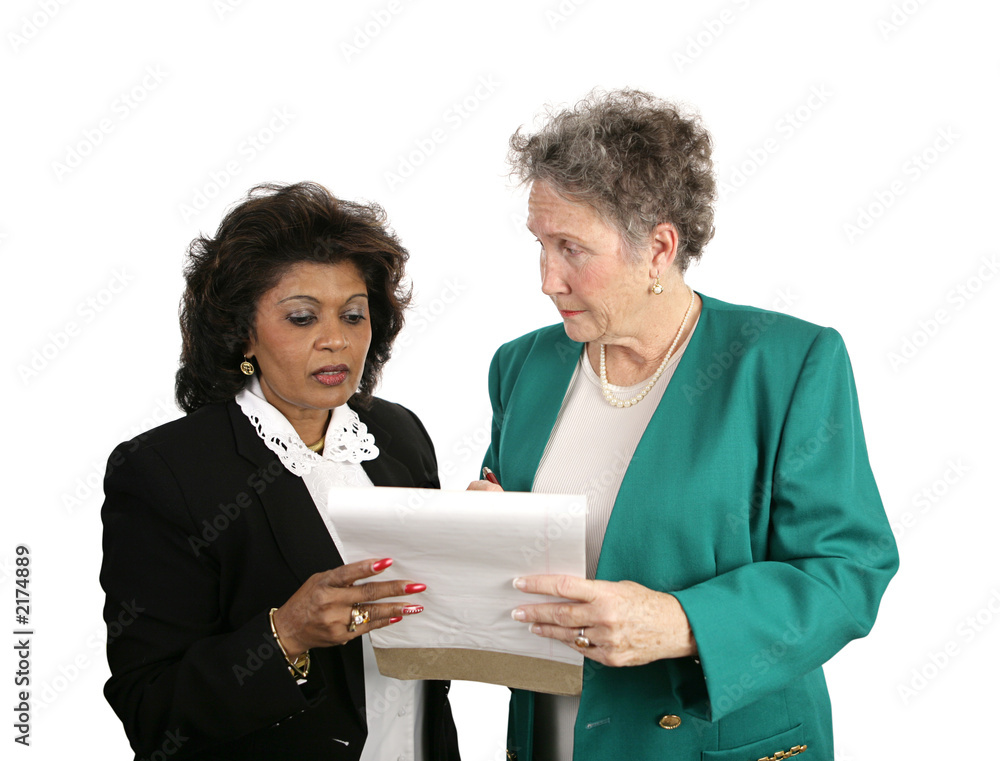 female business team - concerned