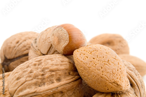 nuts, walnuts, hazelnuts, almonds