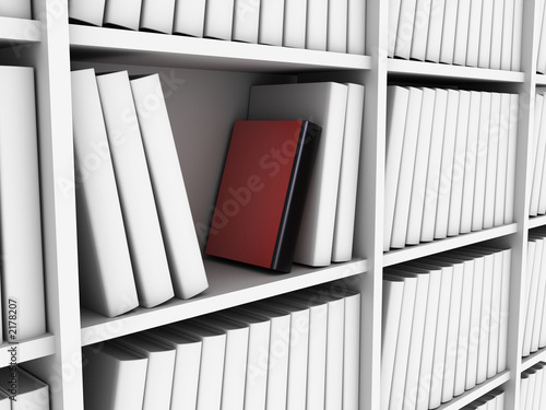 red book in library