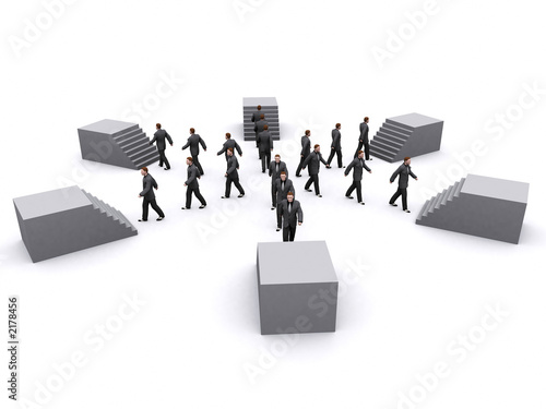 businessman and stairs