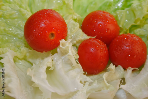 tomates et salade