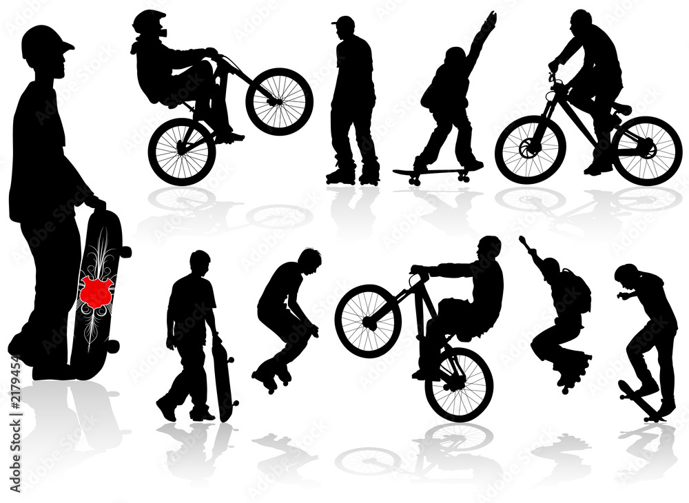 Obraz premium extreme silhouettes