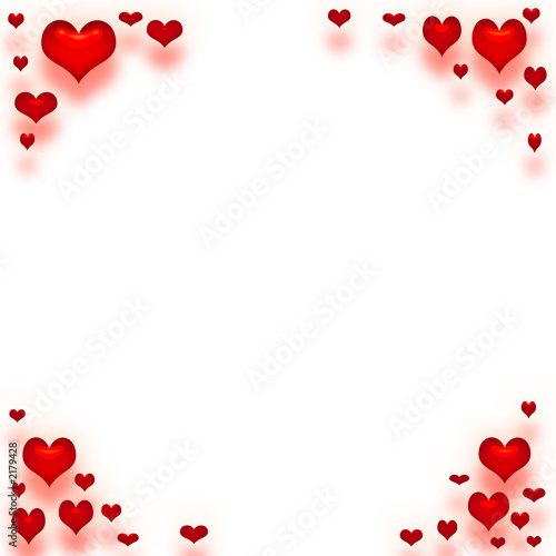 Slika na platnu valentine heart paper