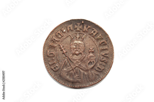 foto di moneta medioevale - middleage coin photo