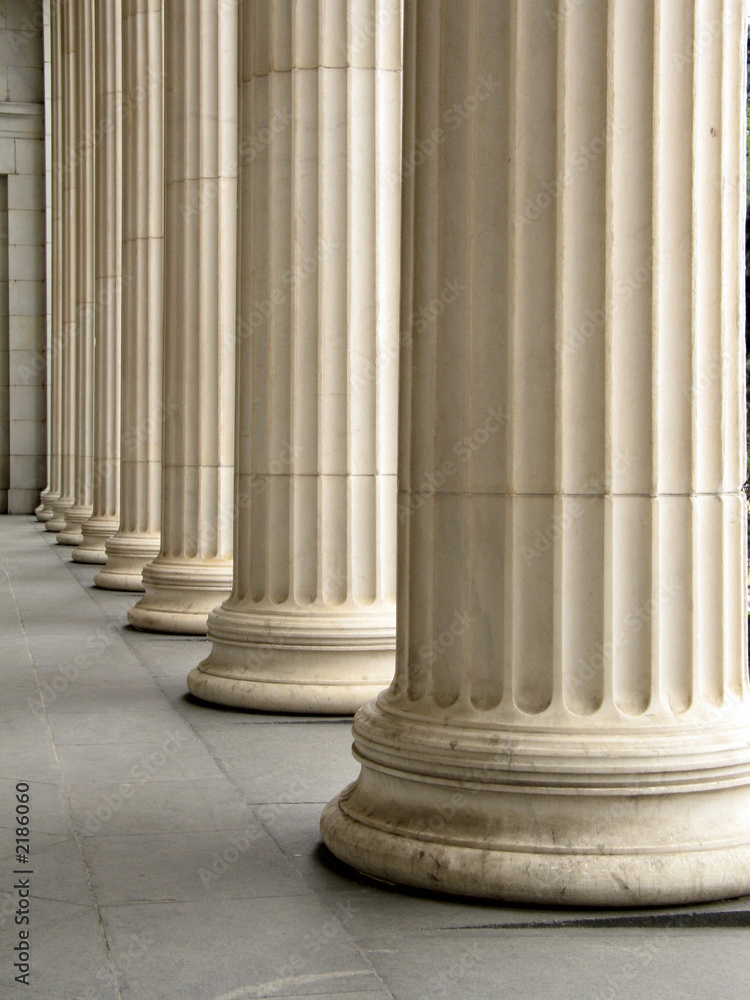 row of columns