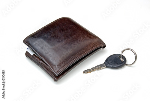 wallet and car key