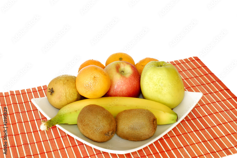 bowl with fresh fruits