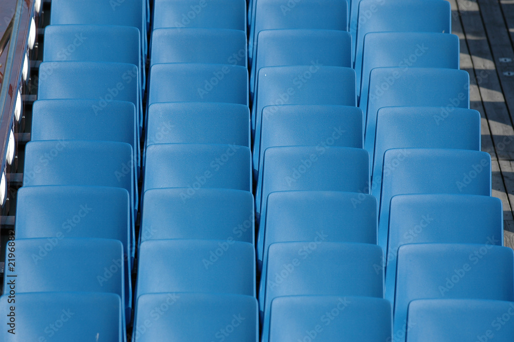 Naklejka premium blue chairs