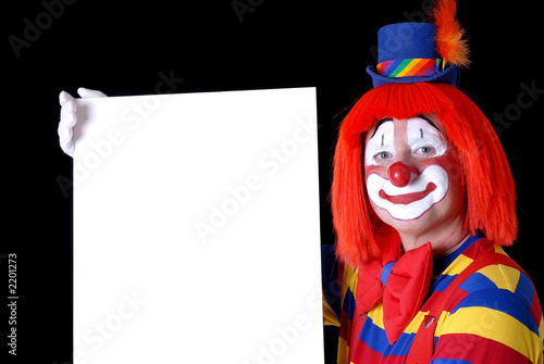 clown with copy space
