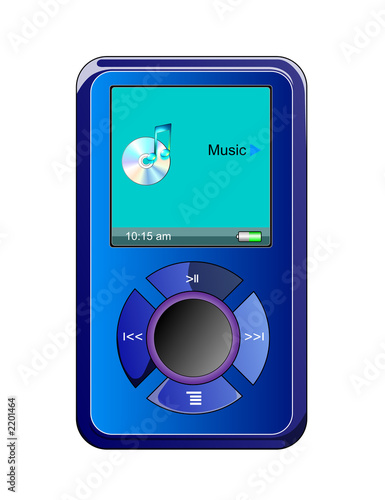 Obraz na płótnie mp3 player sdsk blue