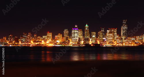 Εκτύπωση καμβά seattle nightscape