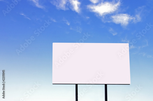 billboard on a beautiful blue sky - large version