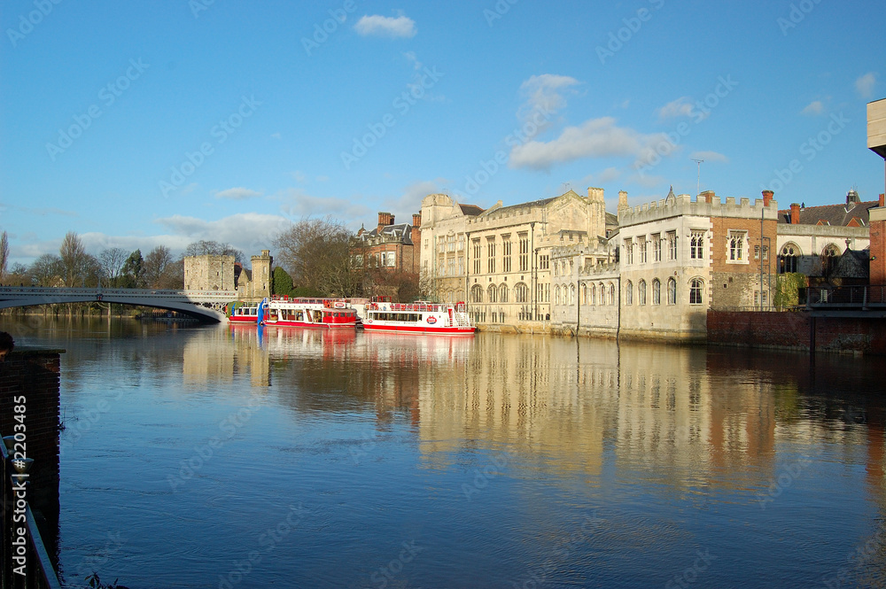 flooded river ouse in york flooded river ouse in york