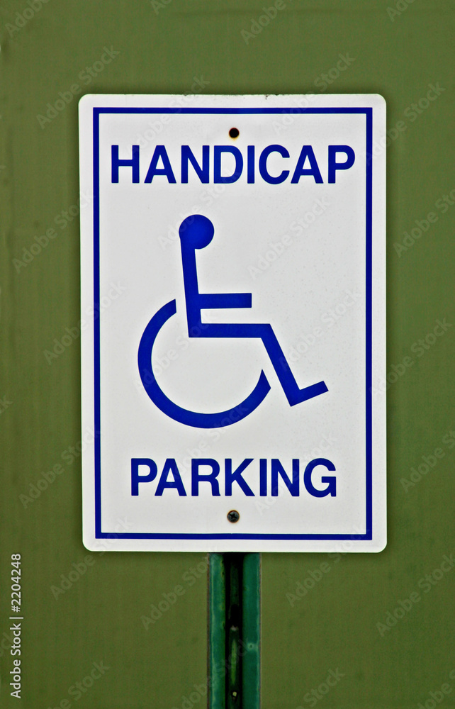handicapped sign handicapped sign