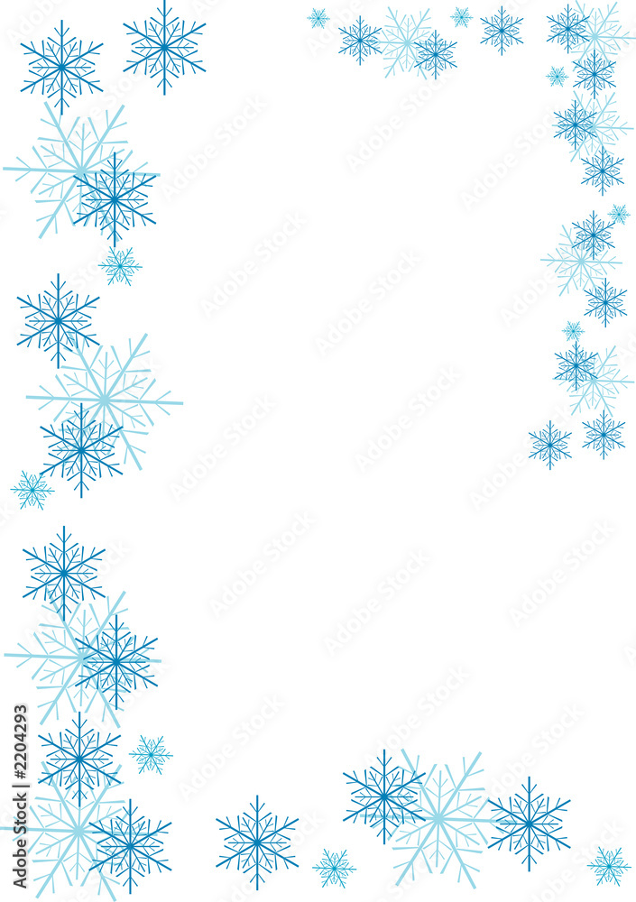 snowflakes border snowflakes border