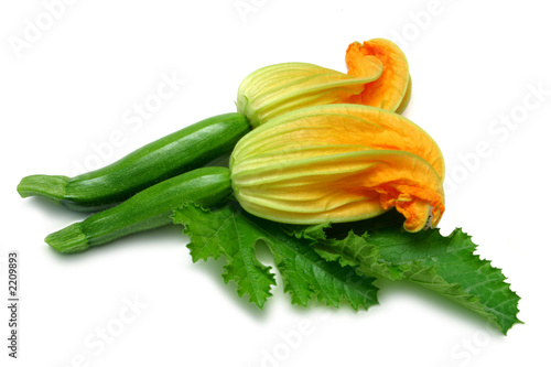 courgettes with flower
