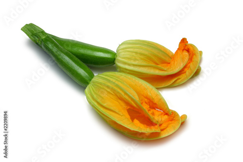 courgettes with flower